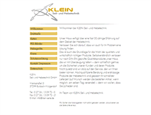 Tablet Screenshot of klein-seile.de